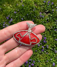 Image 2 of Red Agate Wakaan Pendant 