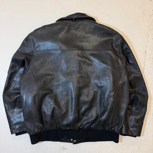 Image of 2000s Fleece Lined Leather Jacket, Size XL