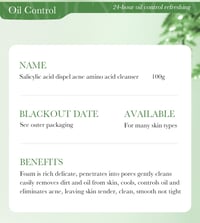 Image 15 of SADOER Salicylic Acid Facial Cleanser Face Wash Foam Face Cleanser Moisturizing Facial Cleansing Hyd
