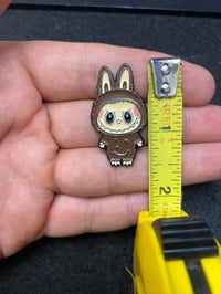 Image 2 of Labubu Brown Enamel Pin