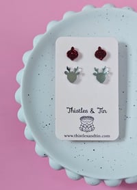 Image 6 of Acrylic Christmas Studs Twin Pack - SKU 426