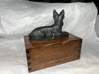 Image 7 of Custom Engraved Handmade Engraved Scottish Terrier Dog Pet Cremation Urn