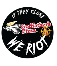 Image 1 of Godfathers Pizza Riot