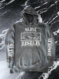 Image 2 of Saint Disdain Logo Hoodie in Washed Grey