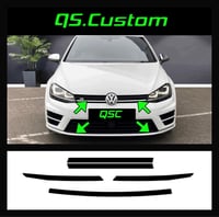 X5 Vw Golf Mk7 R Full Front End Dechrome Sticker Kit 