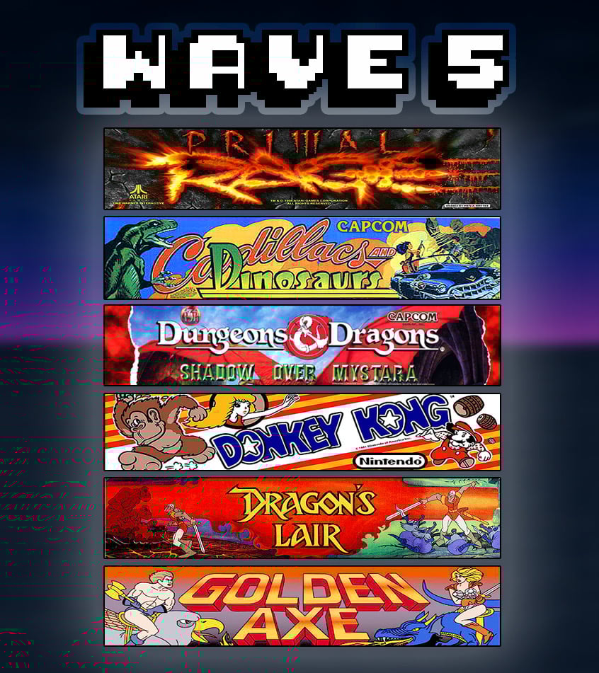 1:12 Arcade Stickers Wave 5