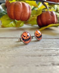 Image 2 of Evil Pumpkin Studs