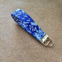 Blue and White Key Fob