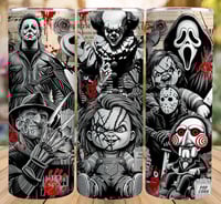 horror 20oz subliamtion tumbler 