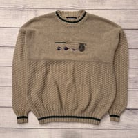 Vintage 3 Fly Cream Knit Sweater - M