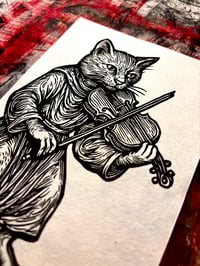 Image 3 of Geigenkatz // Kunstdruck