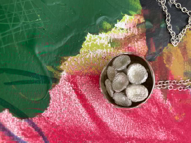 Dry flower bell pendant 