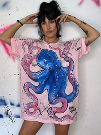 Image 3 of “UNDER THE SEA” HAND PAINTED T-SHIRT XL