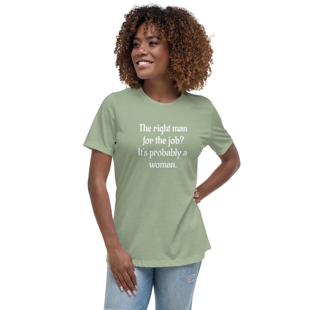 Image of The right man? Women's Relaxed T-Shirt