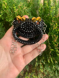 Goth paci WITH GOLD SPIKES 