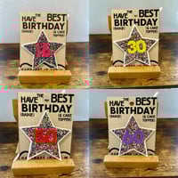 Image 1 of Birthday Star Badge/Cake Topper