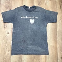 Image 2 of 1980 John Lennon Lives In My Heart Shirt Size Large