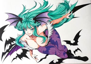 Image of Original Art - Morrigan Aensland Fully loaded!! // Ling Ruby (eSoul)
