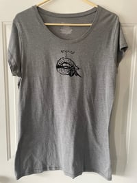 Image 1 of Size XXL Grey Block Printed T-Shirt