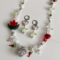 Image 2 of Spring Blooming (Necklace and earrings set)