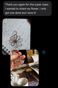 Image 5 of Pre-Recorded Flower Earring Making Class