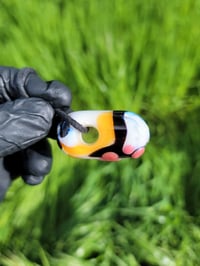 Image 3 of Calico Paw Bean Pendant