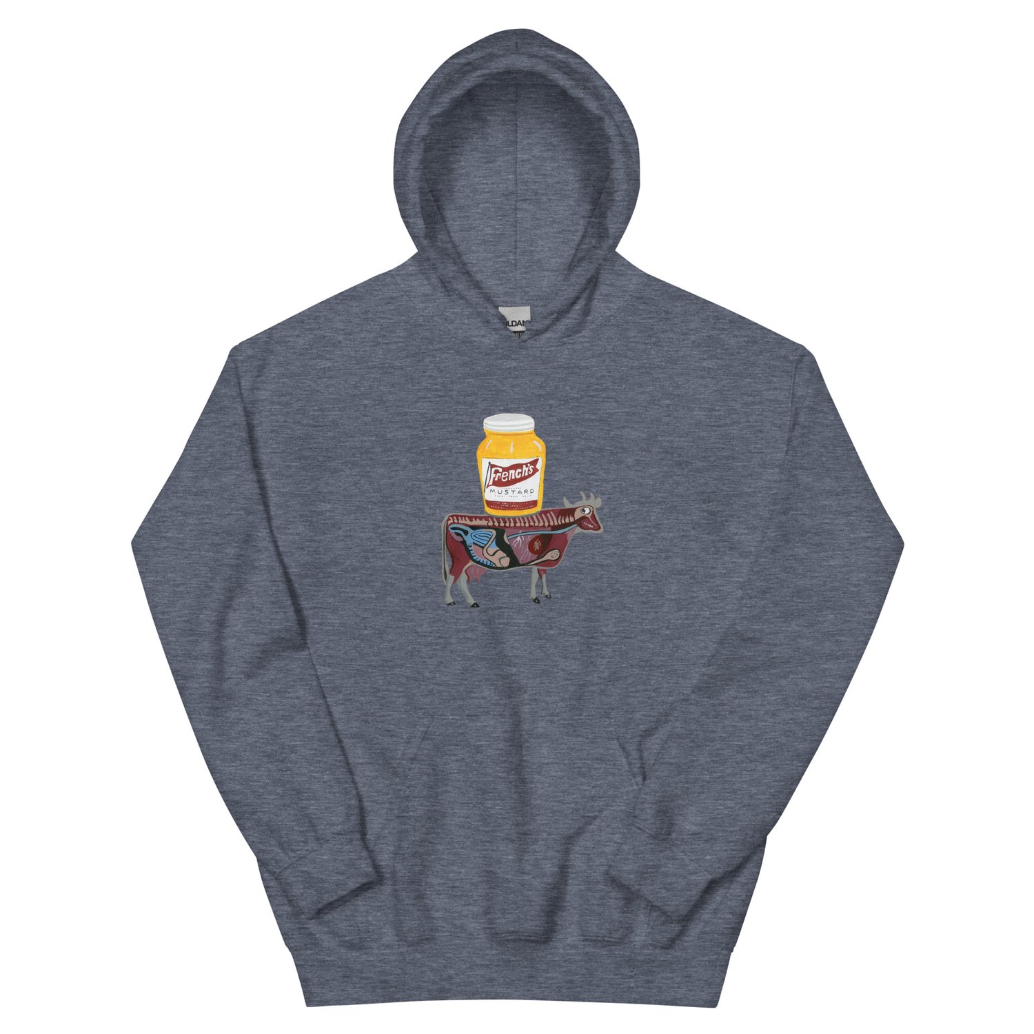Image of MUSTARD COW HOODIE