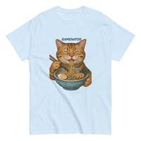Image 5 of Unisex classic tee, Ramenator Cat T-Shirt | Funny Ramen Cat Graphic Tee