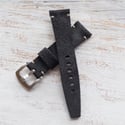 22mm Black Suede Strap