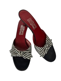 Image 1 of Salvatore Ferragamo Kitten Heel Slides