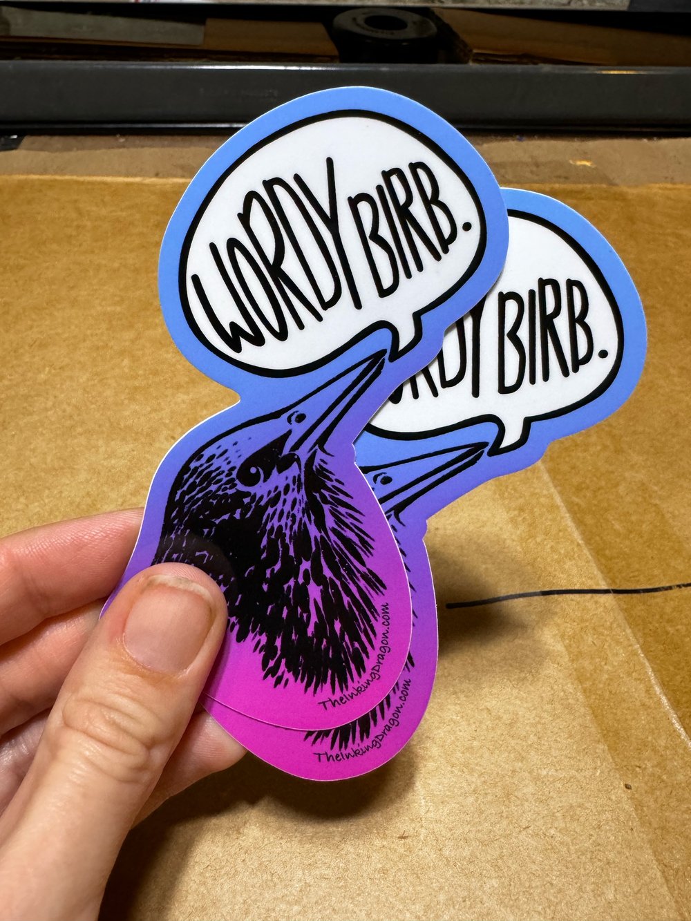 Image of Wordy Birb Stickers - 2pk