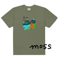 Image 2 of “Down to Fish” Unisex garment-dyed heavyweight t-shirt