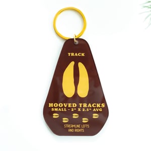 Deer Track Keychain