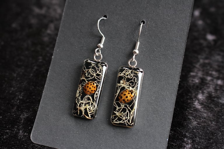 lady bird stainless steel earrings
