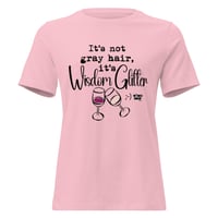 Image 1 of Women's Relaxed T-Shirt it's not gray hair, it's wisdom glitter