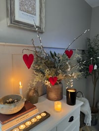 Image 2 of Red Fabric Quote Heart 