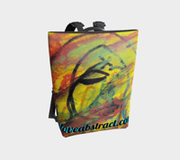 Image 1 of Abstract Doll vegan leather backpack