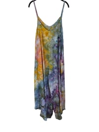 Image 9 of L Woven Wide-Leg Jumpsuit with Pockets in Appalachian Sunset Ice Dye