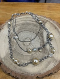 Image 1 of 3 layer pearl necklace 