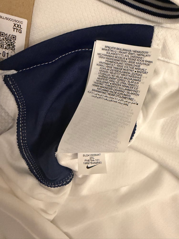 Image of PRE ORDER: NEW Tottenham Hotspur “JOHNSON 22” 2024/25 Home Europa Final Shirt (XXL)