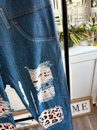 Image 2 of NWT Denim tights 