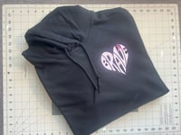 Image 3 of Brave Cancer Ribbon Hoodie / Custom Colors
