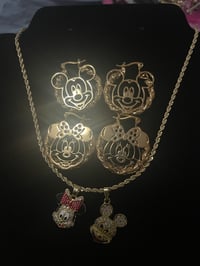 Image 1 of Minnie/Mickey earrings