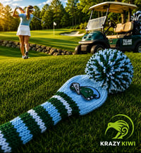 Image 1 of TULANE University New Orleans Custom GOLF Club Cover Football sports Fan GIFT