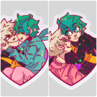 Image 1 of V-Day BakuDeku Star Stickers