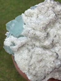 Image 3 of Aqua Fluorite On Barite Specimen #1917 