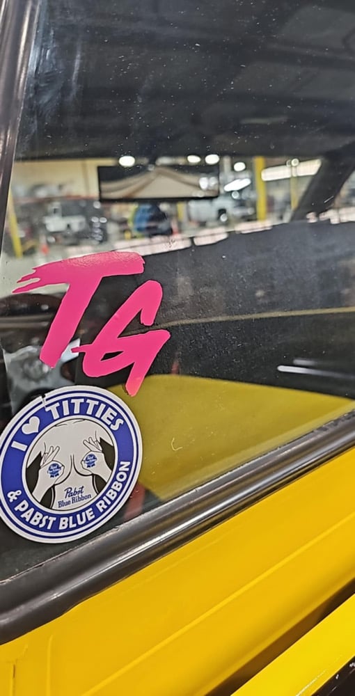 Image of Touge Girl “T.G” decal 3” 