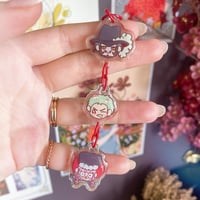 Image 3 of One Piece Chibi Head Chained Keychains