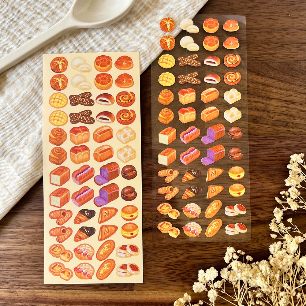 Image of 'Bakery Breads' Sticker Sheet