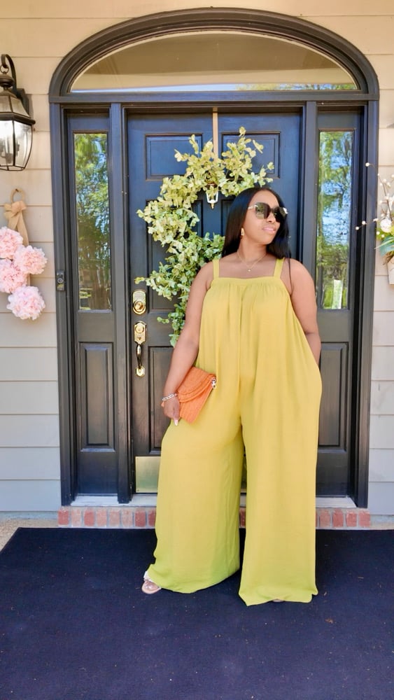 Image of Pretty Simple Vibe (Lime)  Jumpsuit 